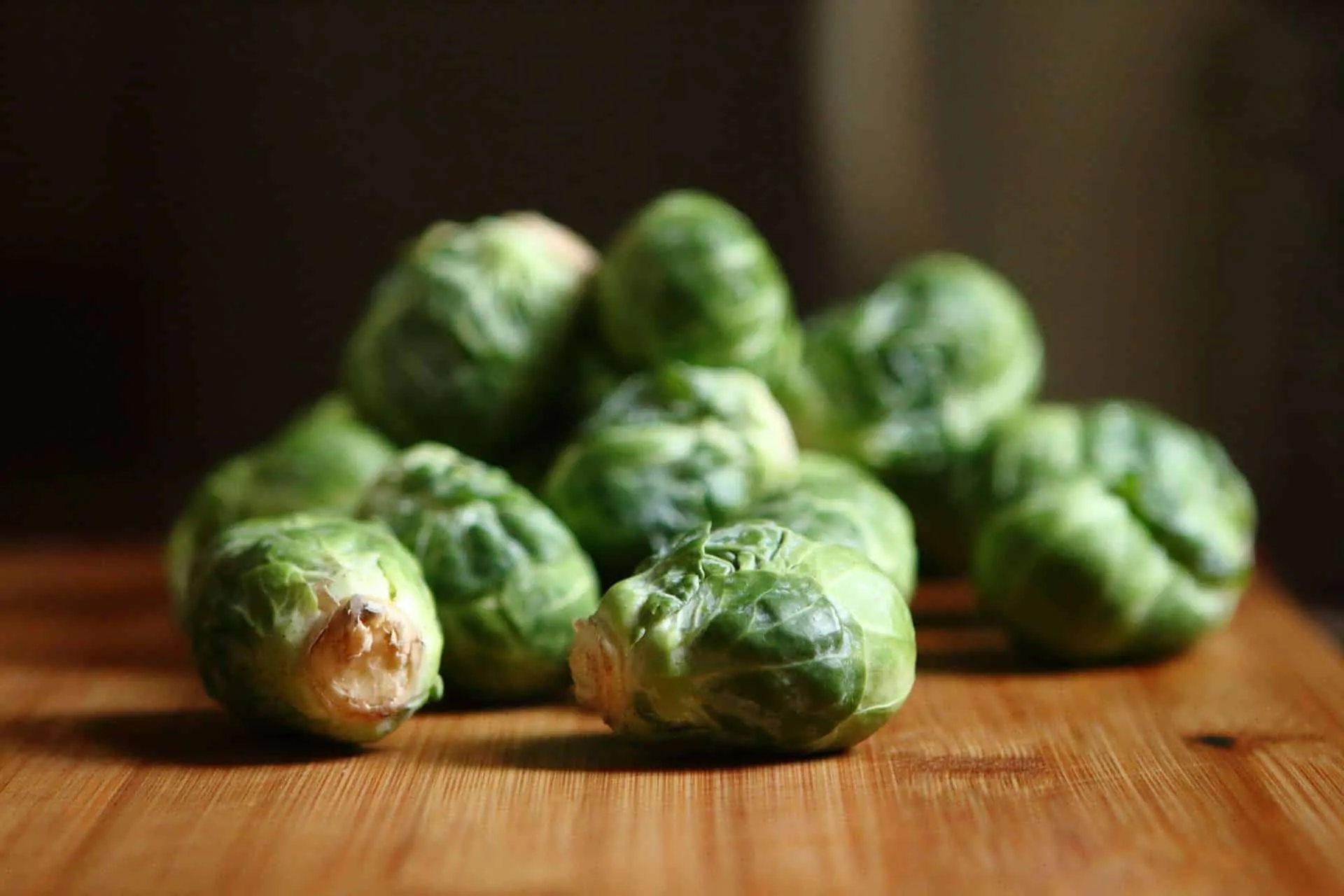 Roasted Brussels Sprouts finished with Black Lava Hawaiian Salt