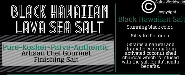 What is Black Lava Hawaiian Sea Salt