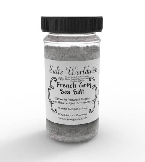 French Grey Salt Jar