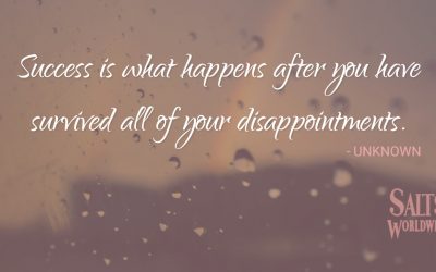 Success is what happens after you have survived all of your disappointments – UNKNOWN
