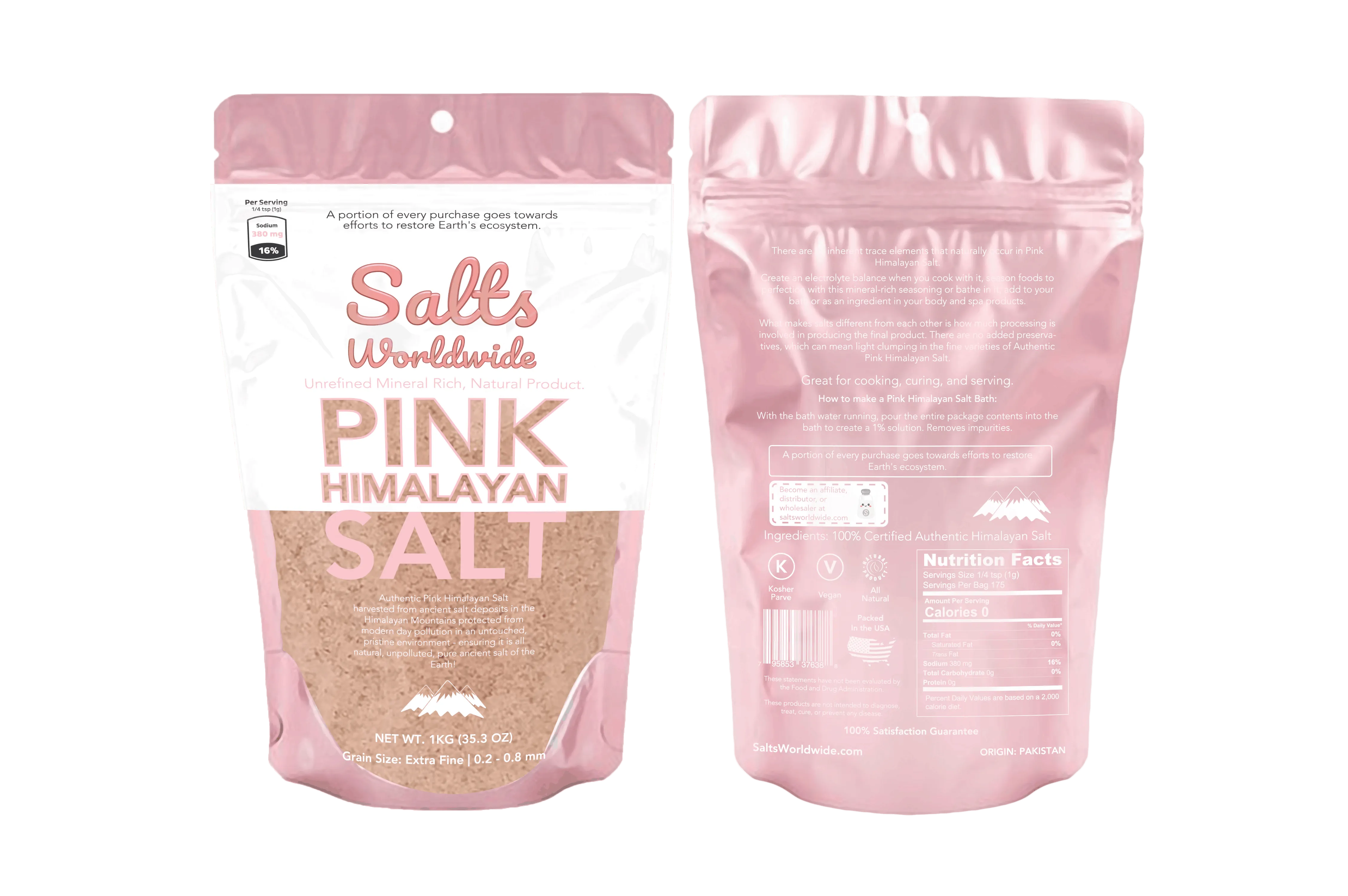 Pink Himalayan Salt By Salts Worldwide